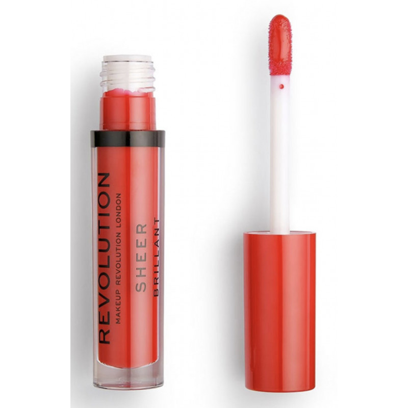 Ruj lichid Makeup Revolution, Sheer Brillant, 3,5 ml (CULOARE: 132 Cherry)