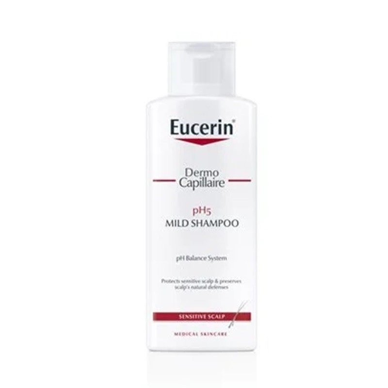 Sampon cu ph5 pentru scalp sensibil Dermo Capilar Mild Eucerin, 250 ml