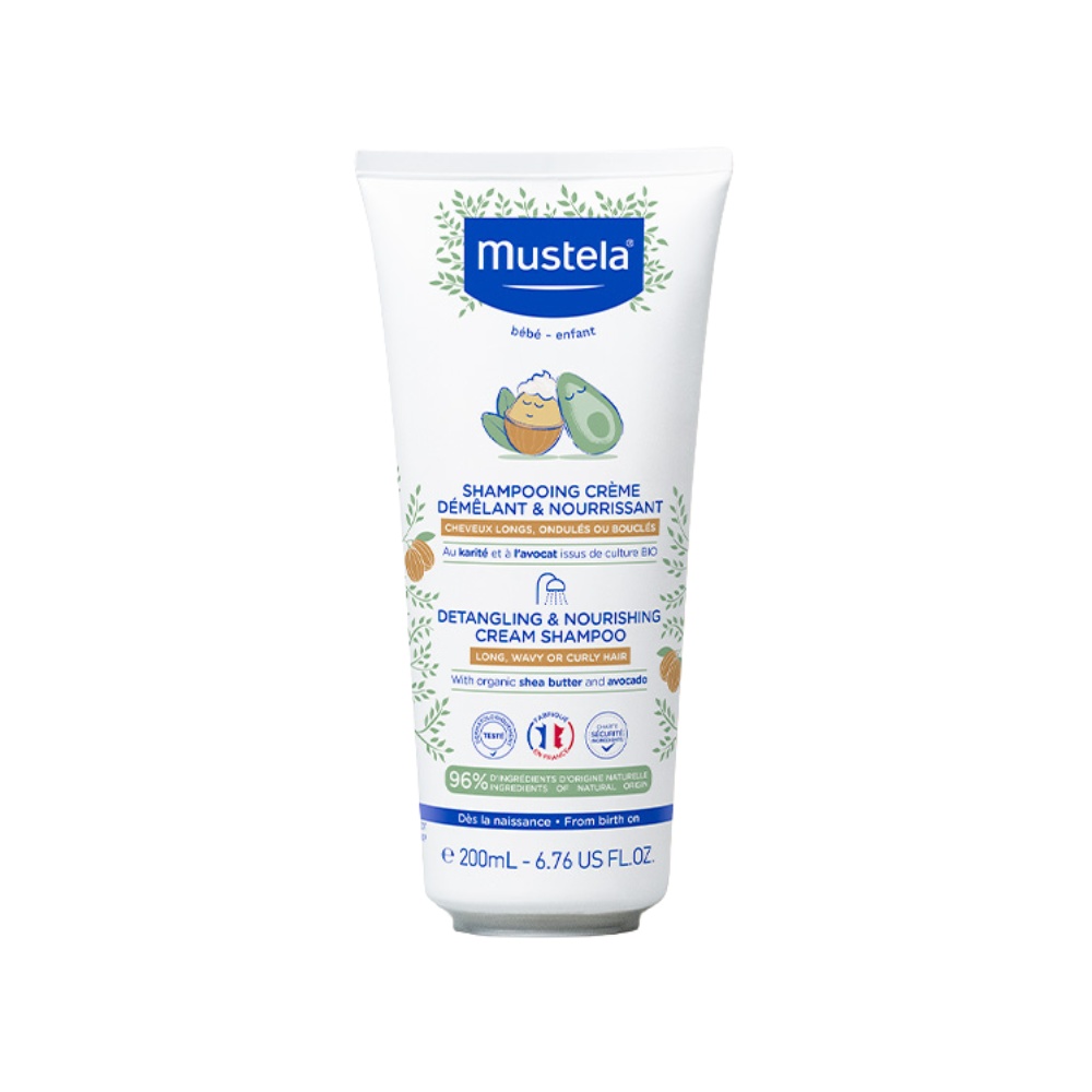 Sampon nutritiv pentru par cret si ondulat Mustela, 200 ml (Gramaj: 200 ml)