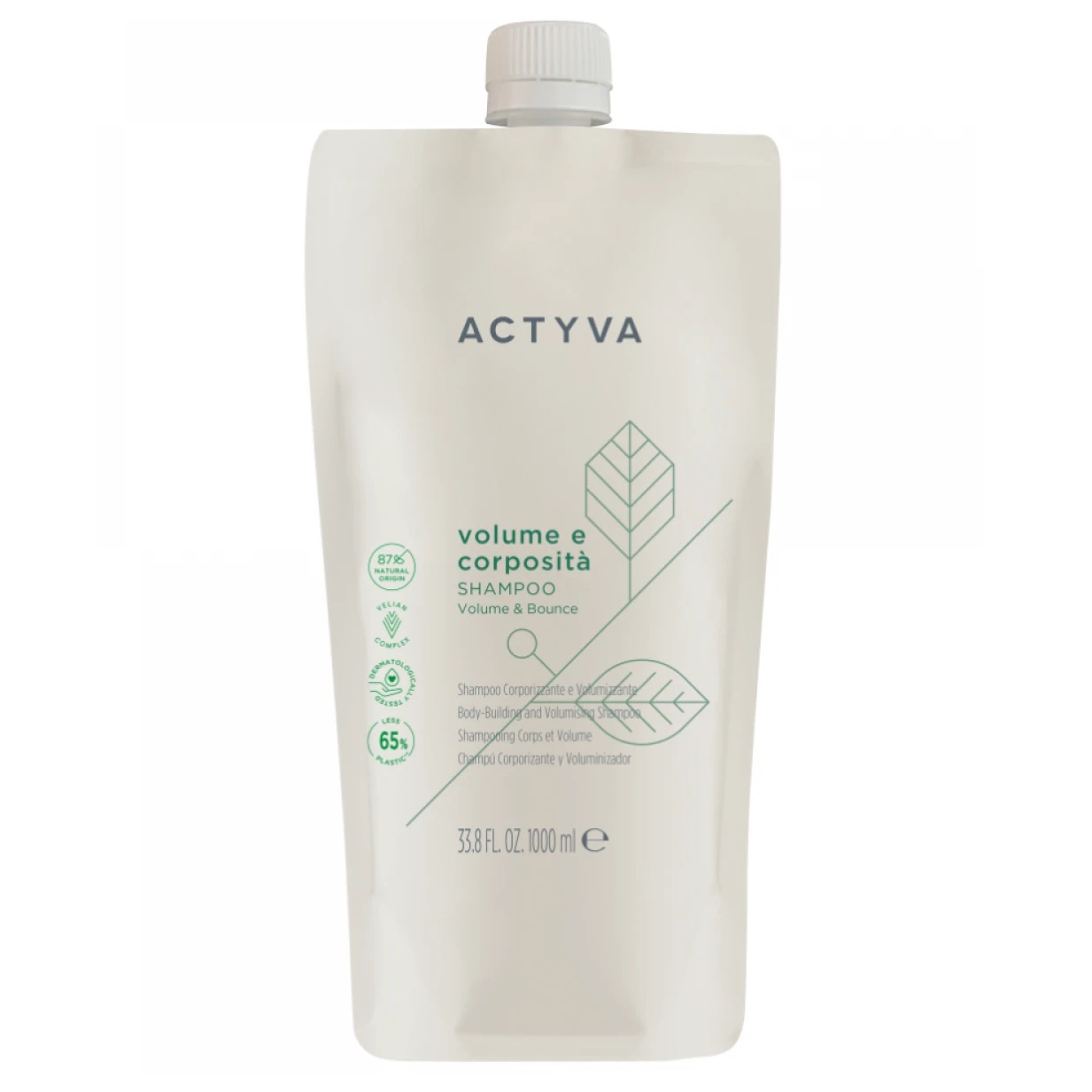 Sampon pentru volum Kemon Actyva Volume e Corposità (Concentratie: Sampon, Gramaj: 1000 ml Refill)