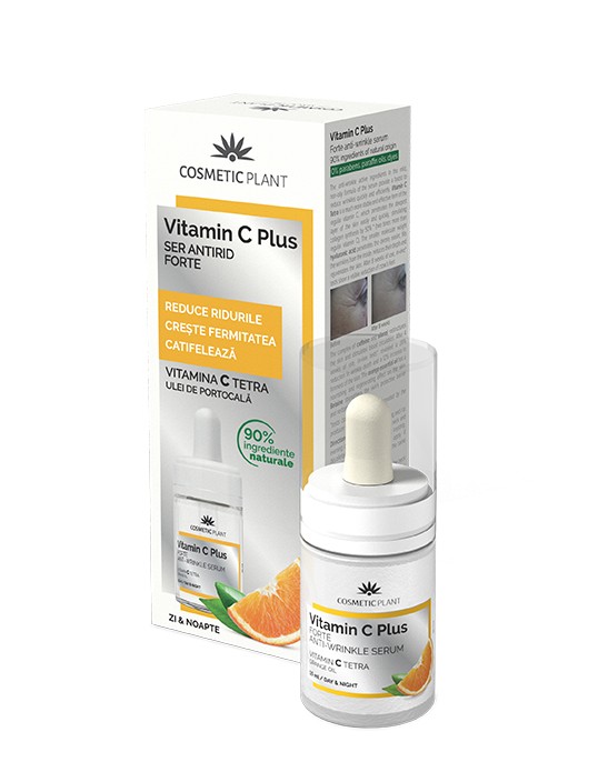 Ser antirid forte Vitamin C Plus Cosmetic Plant (Concentratie: Serum, Gramaj: 15 ml)