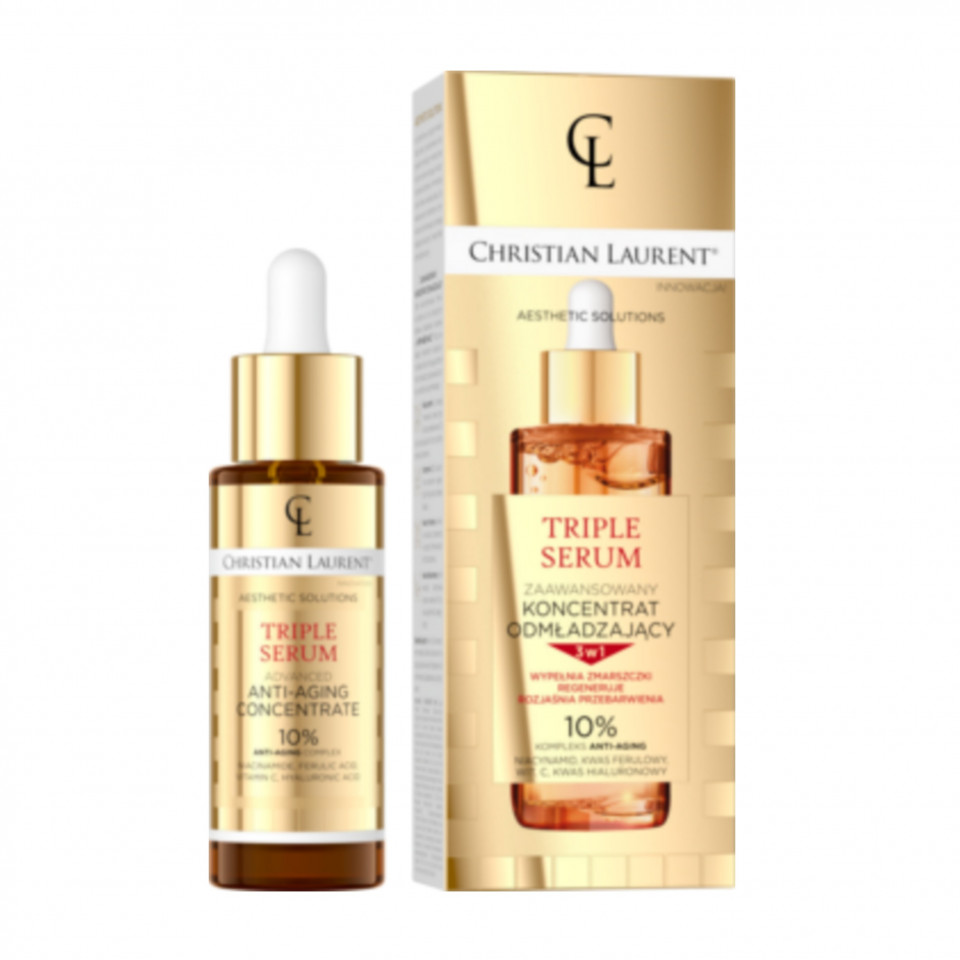 Ser concentrat avansat anti-imbatranire, Triple Serum Christian Laurent, 10 %, 30 ml