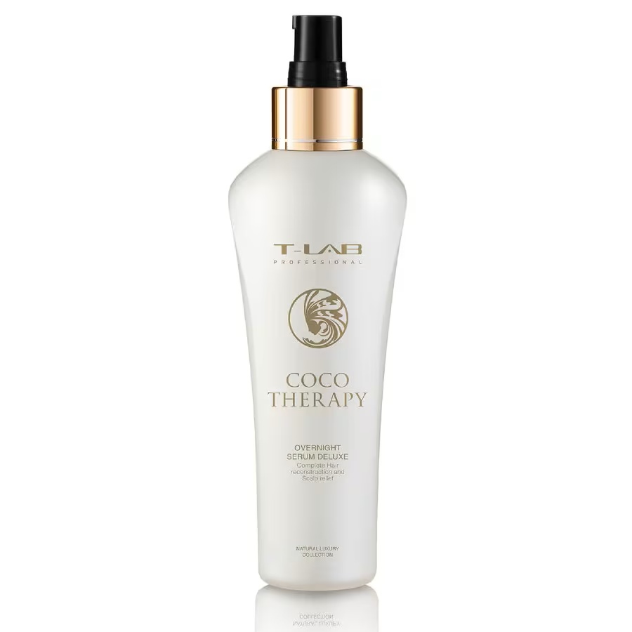 Ser T-LAB Professional Coco Therapy Deluxe ser pentru reconstructia completa a firului de par, 150 ml