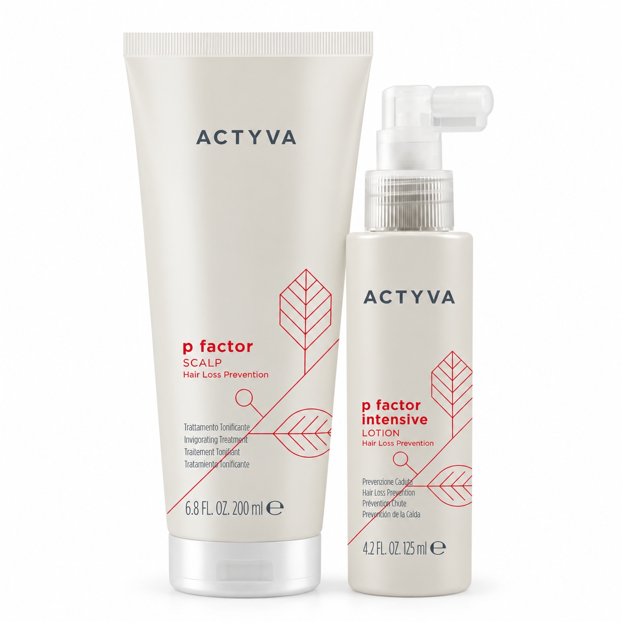 Set anti-caderea parului Kemon Actyva P Factor, Tratament 200 ml + Lotiune 125 ml