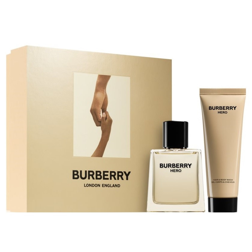 Set cadou Burberry Hero, Barbati, Apa de toaleta (Continut set: 50 ml Apa de Toaleta + 75 ml Gel de dus)