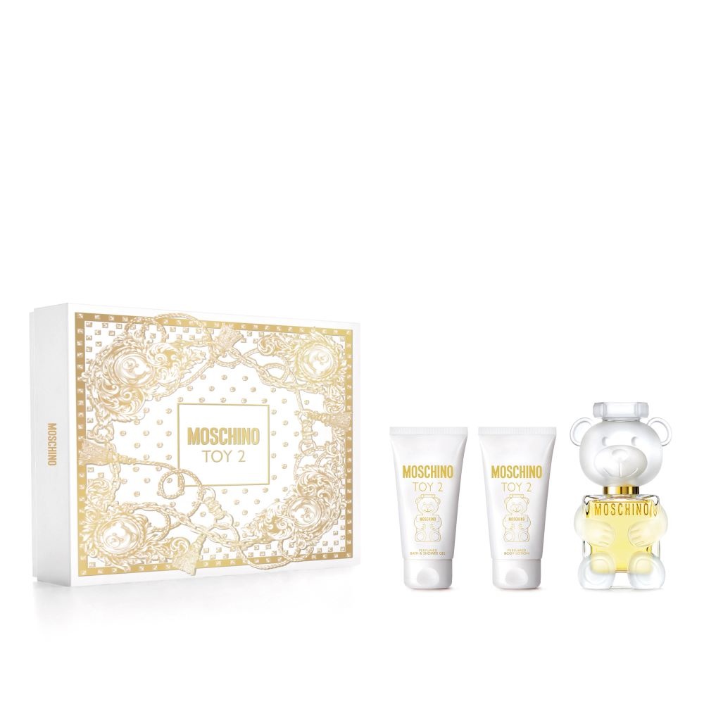 Set Cadou Moschino Toy 2, Apa de Parfum, 50 ml + Lotiune de Corp, 50 ml + Gel de Dus, 50 ml