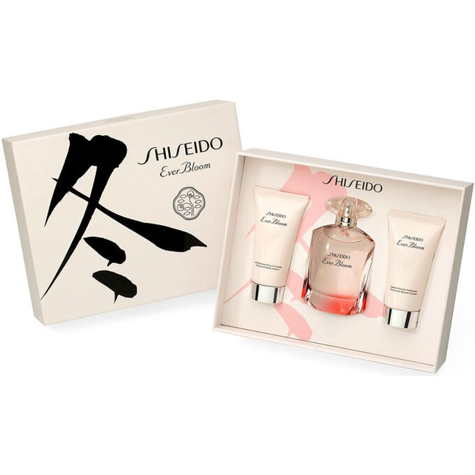 Set Cadou Shiseido Ever Bloom, Apa de Parfum (Continut set: 50 ml Apa de Parfum + 50 ml Lotiune de Corp + 50 ml Crema de dus)
