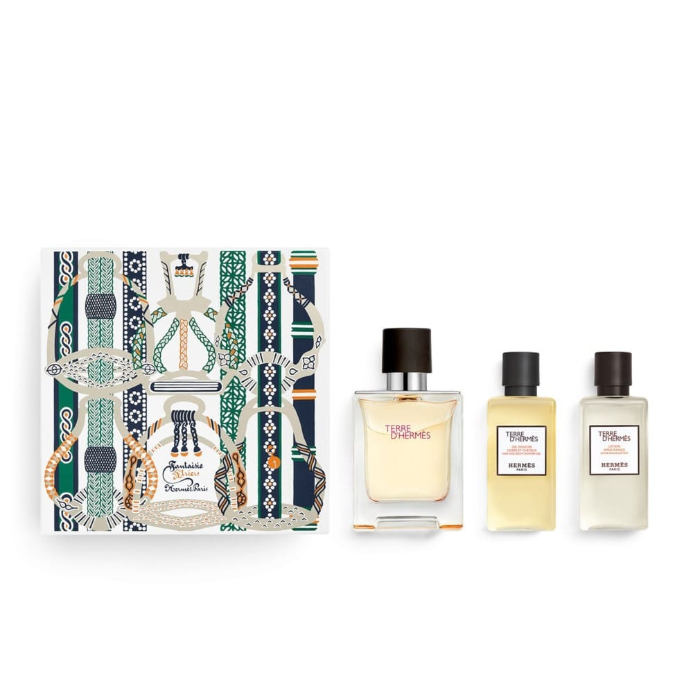 Set cadou Terre D'Hermes, Barbati, Apa de Toaleta, 50 ml + Balsam dupa ras, 40 ml + Gel de duș pentr