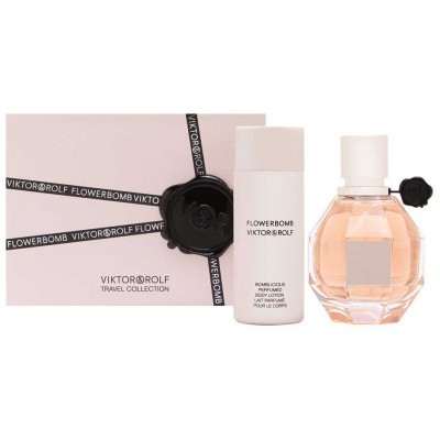 Set Cadou Viktor & Rolf, Flowerbomb, Apa de Parfum (Continut set: 50 ml Apa de Parfum + 50 ml Lotiun