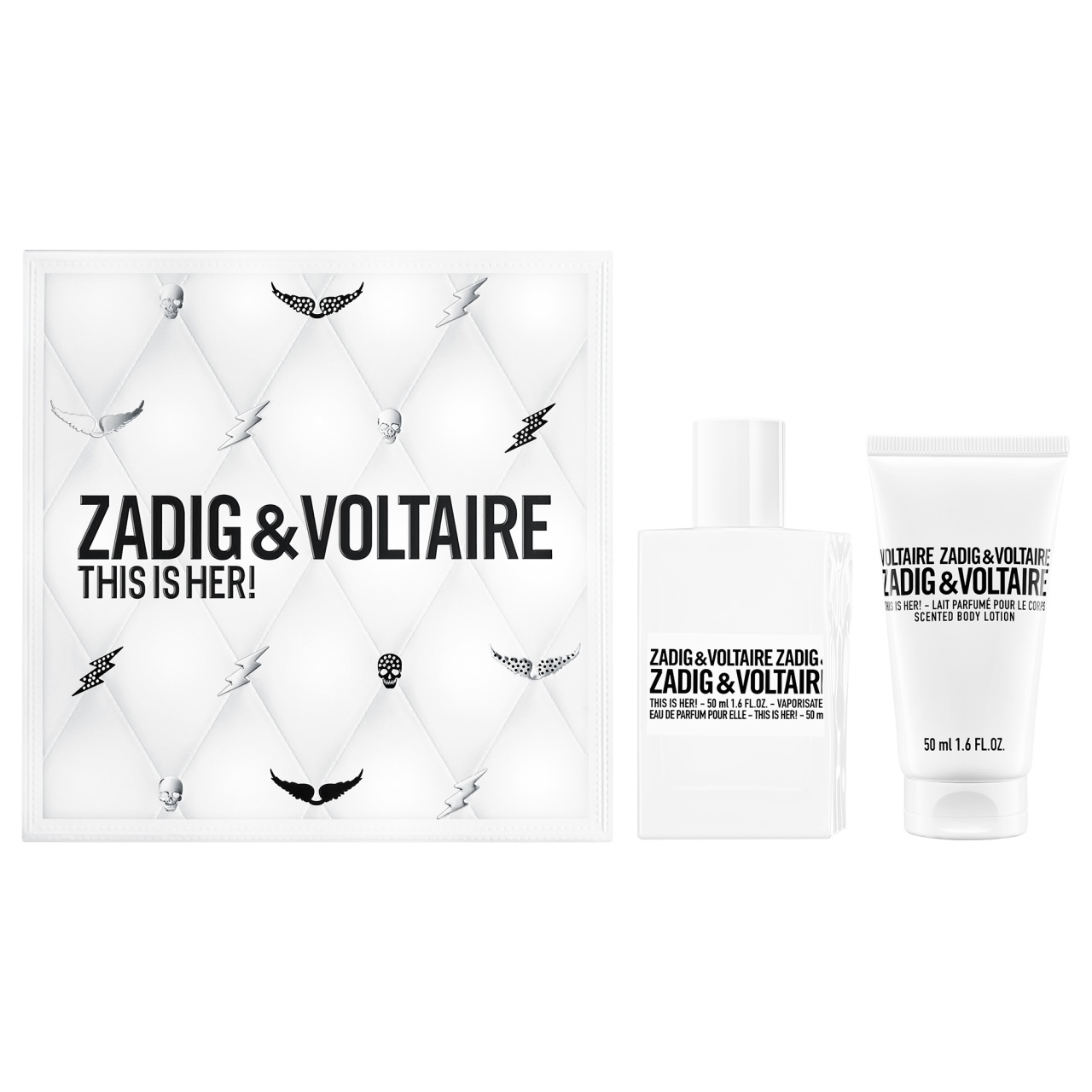 Set Cadou Zadig & Voltaire This Is Her!, Femei, Apa de parfum, 50 ml + lotiune de corp, 50 ml