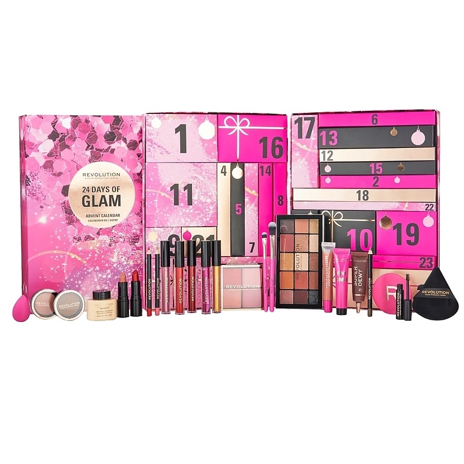 Set de machiaj Makeup Revolution Advent Calendar 25 Days Of Glam