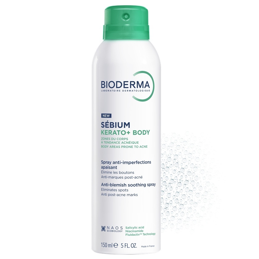 Spray calmant anti-imperfectiuni pentru corp Sebium Kerato+ Body Bioderma, 150 ml