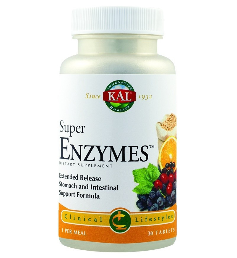Super Enzymes SECOM KAL 30 tablete (Concentratie: 645 mg)