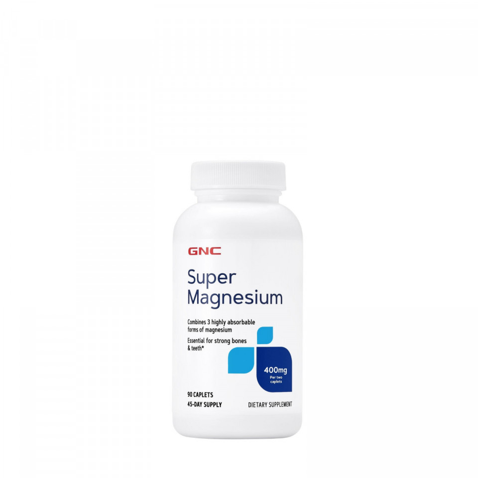 Super Magneziu 400MG 90 tablete GNC