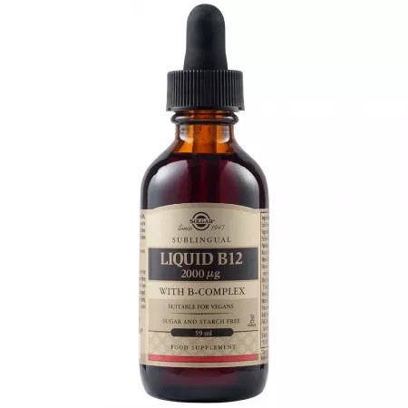 Vitamina B12 lichida 2000 mcg 59 ml Solgar