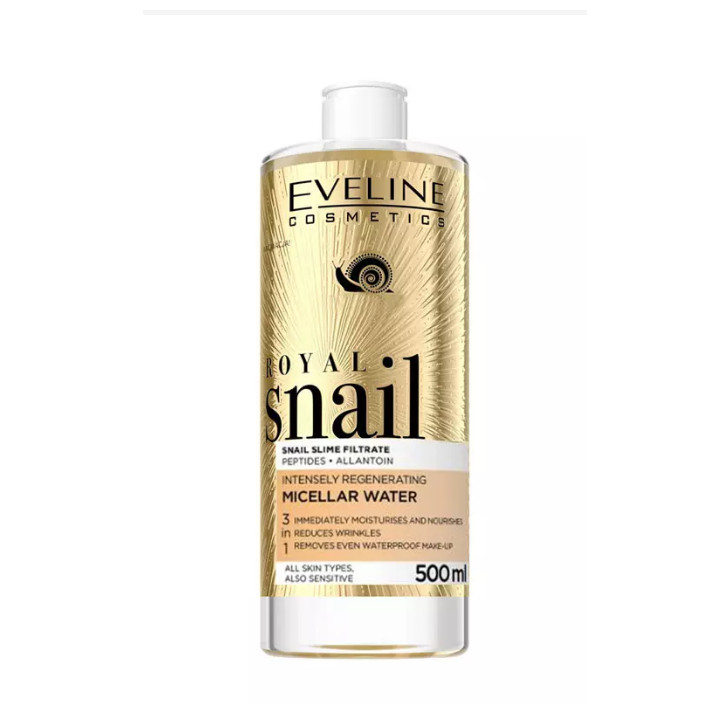 Apa micelara 3 in 1 Royal Snail Eveline Cosmetics, 500 ml (Gramaj: 500 ml)