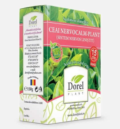 Ceai Nervocalm-Plant (Sistem Nervos Linistit) Dorel Plant 150 g