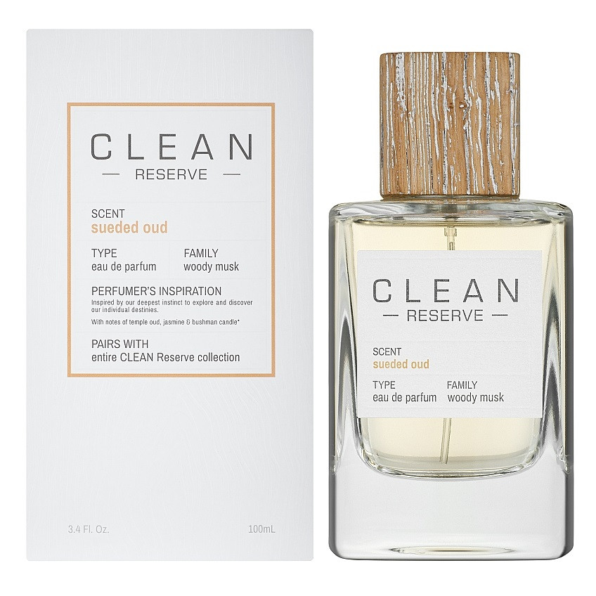 Clean Sueded Oud, Apa de Parfum, Unisex (Concentratie: Apa de Parfum, Gramaj: 100 ml)