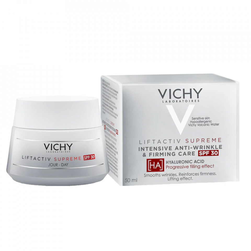 Crema antirid Vichy Liftactiv Supreme SPF 30, pentru toate tipurile de ten (Concentratie: Crema, Gra