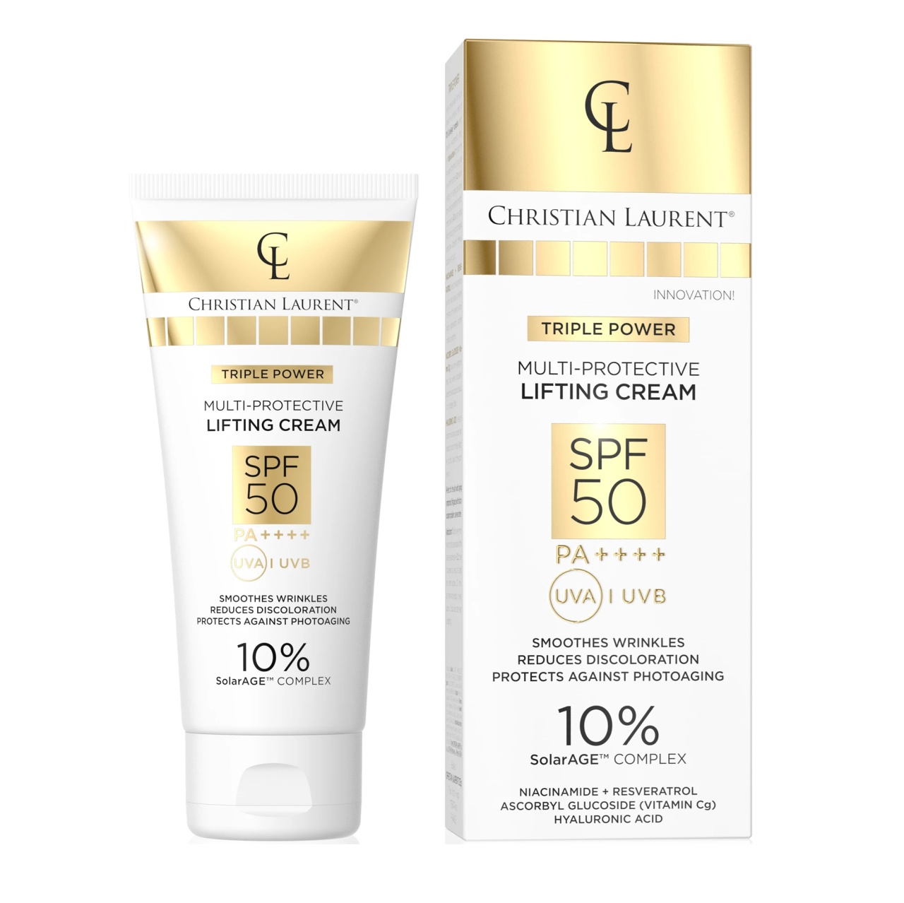 Crema de fata Christian Laurent Triple Power Multi-Protective Lifting Cream, SPF 50, 30 ml