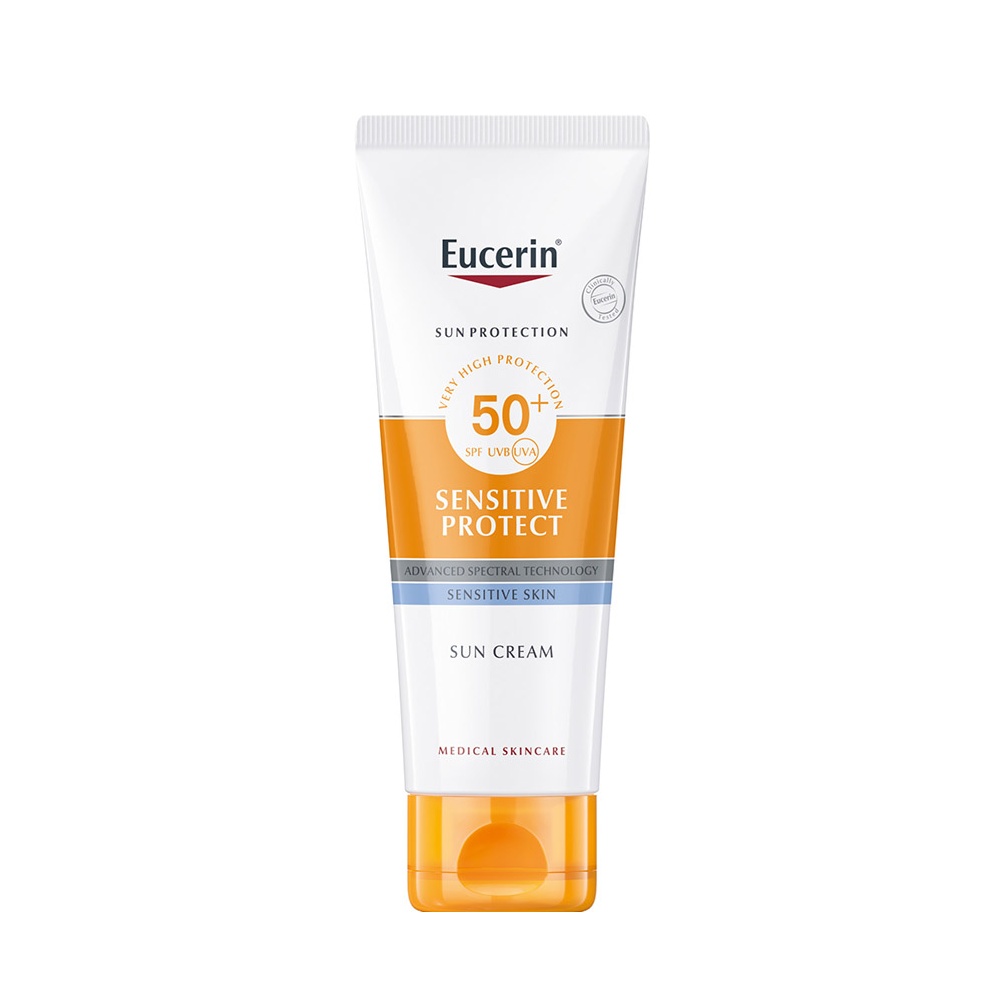 Crema de fata pentru ten sensibil cu SPF50+ Sun Protection Oil Control Eucerin, 50 ml