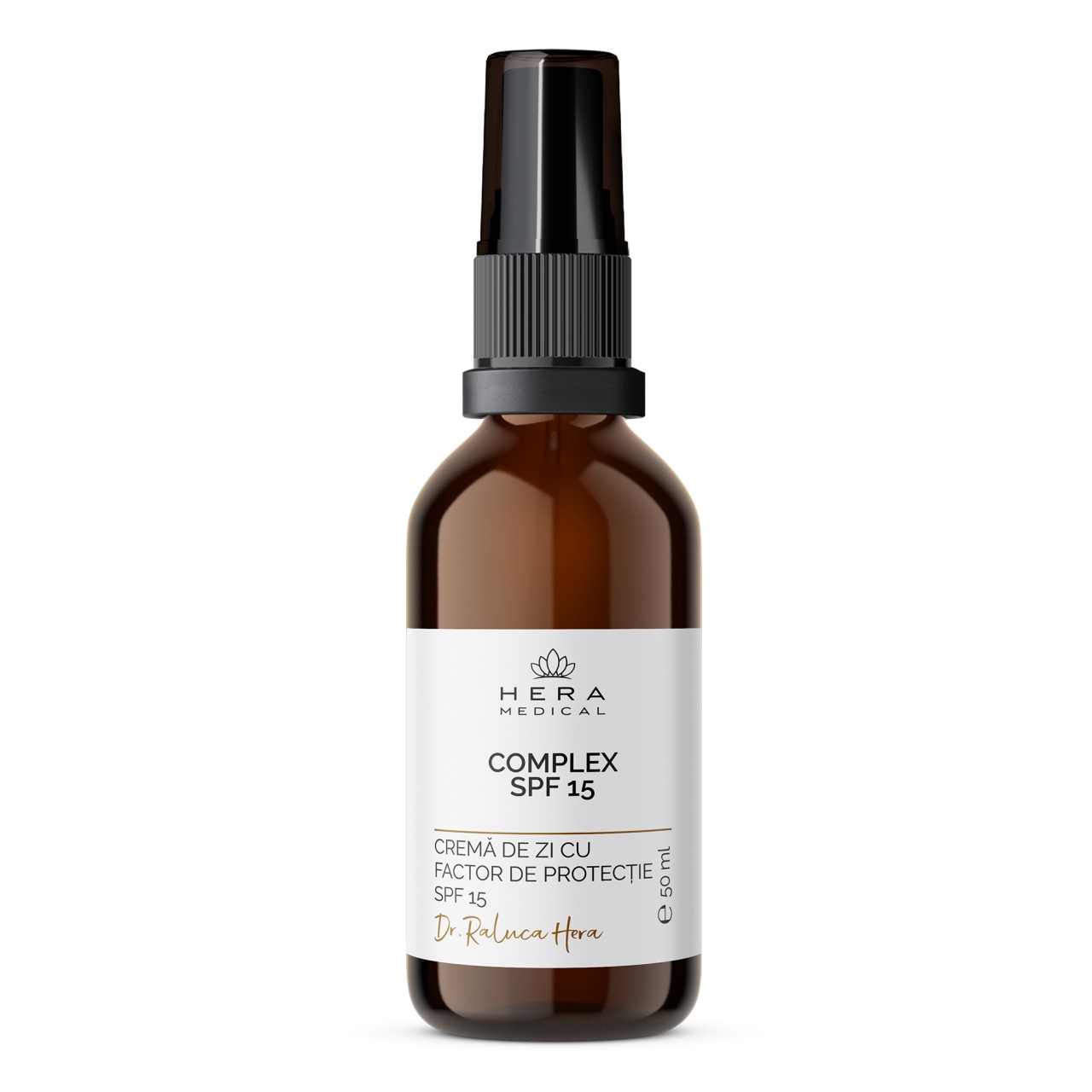 Crema hidratanta de zi cu protectie minerala SPF 15 Complex, Hera Medical, 50 ml (Gramaj: 50 ml)
