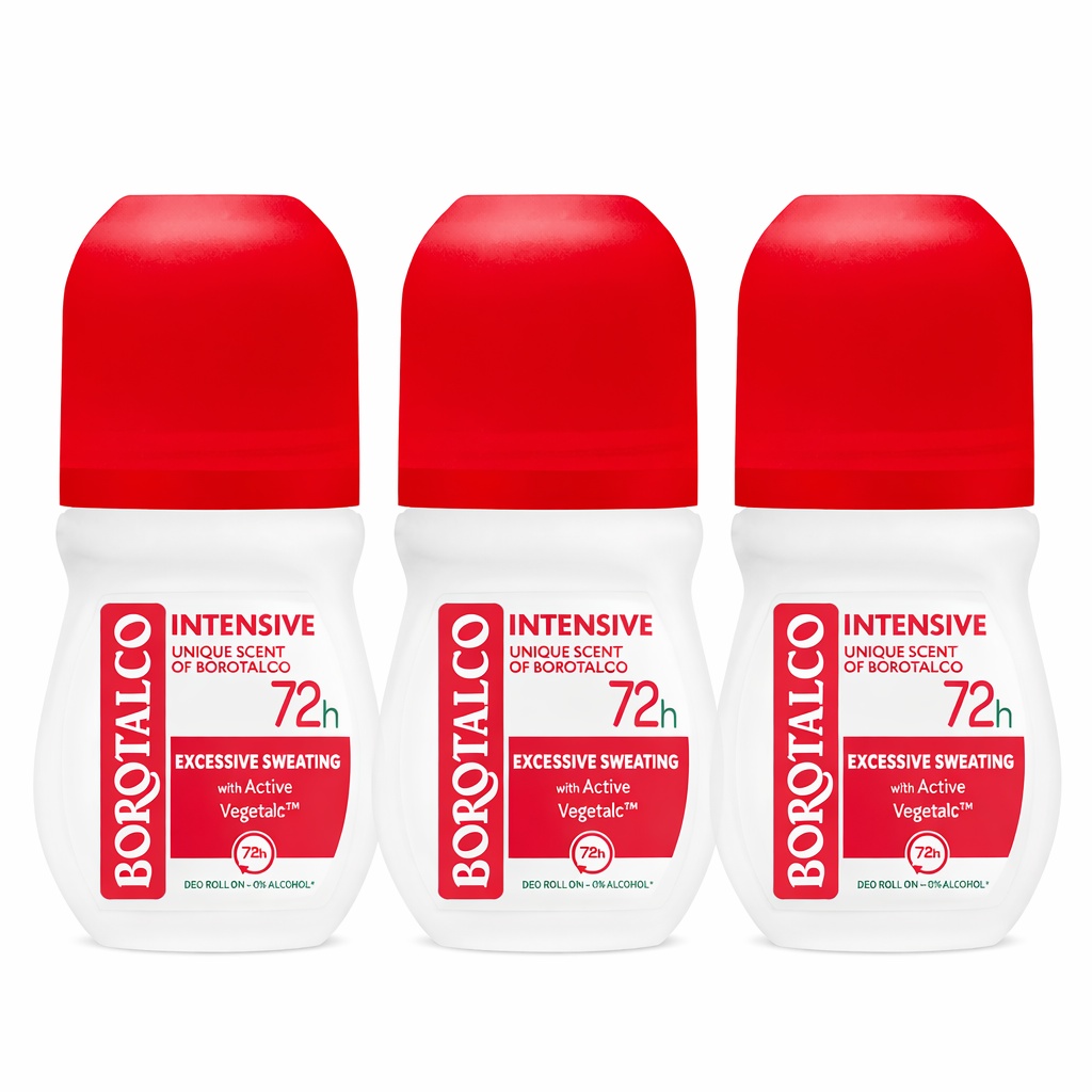 Deodorant Roll-On Borotalco Active Intensive, 50 ml (Concentratie: Roll-On, Gramaj: 3 x 50 ml)