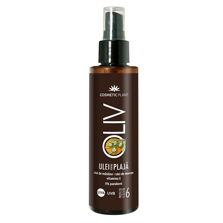 Emulsie pentru plaja SPF 6 cu ulei de masline si morcov Cosmetic Plant (Concentratie: Ulei, Gramaj: 150 ml)