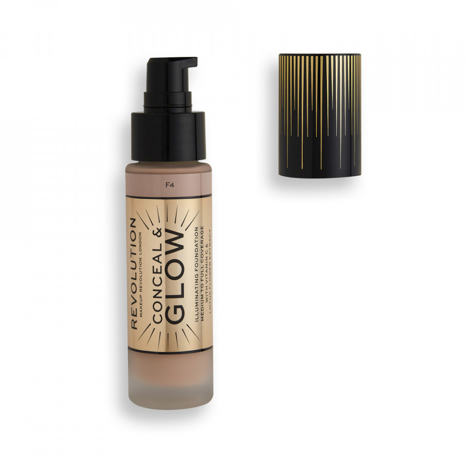 Fond de ten Makeup Revolution Conceal & Glow (Concentratie: Fond de ten, Gramaj: 23 ml, Nuanta fond 