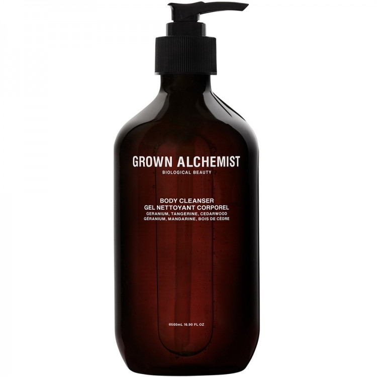 Gel de dus Grown Alchemist Geranium, Tangerine, Cedarwood, Femei, 500 ml (Concentratie: Gel de dus, Gramaj: 500 ml)