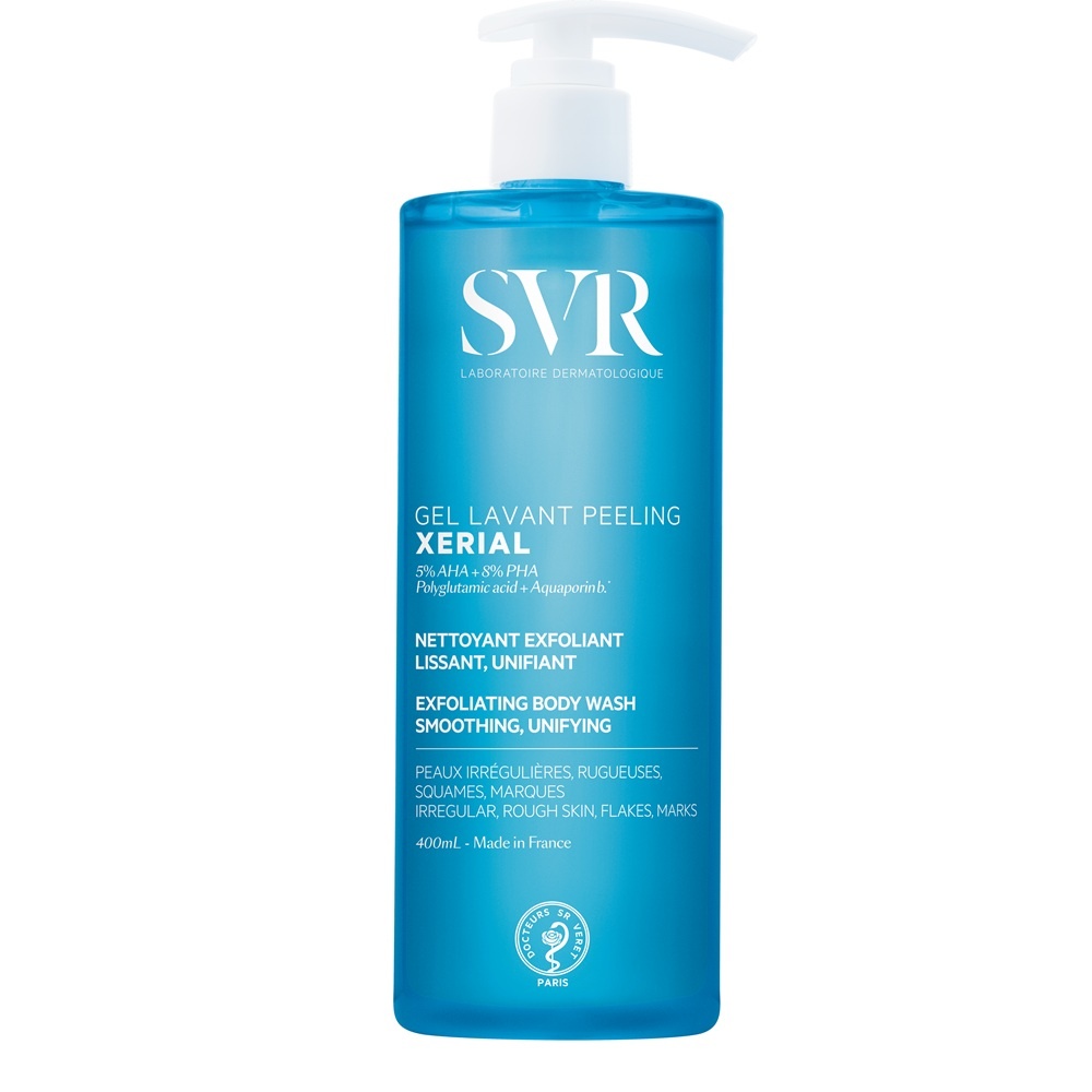 Gel exfoliant pentru fata si corp Xerial Svr (Gramaj: 400 ml)