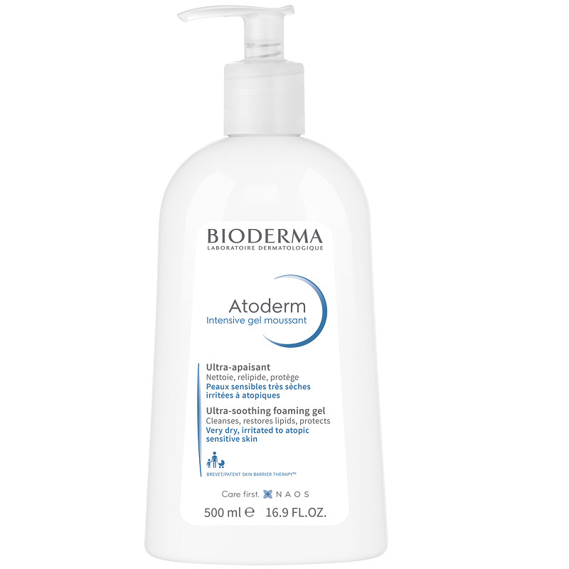 Gel spumant Atoderm Intensive Bioderma (Gramaj: 500 ml, Concentratie: Gel de curatare)