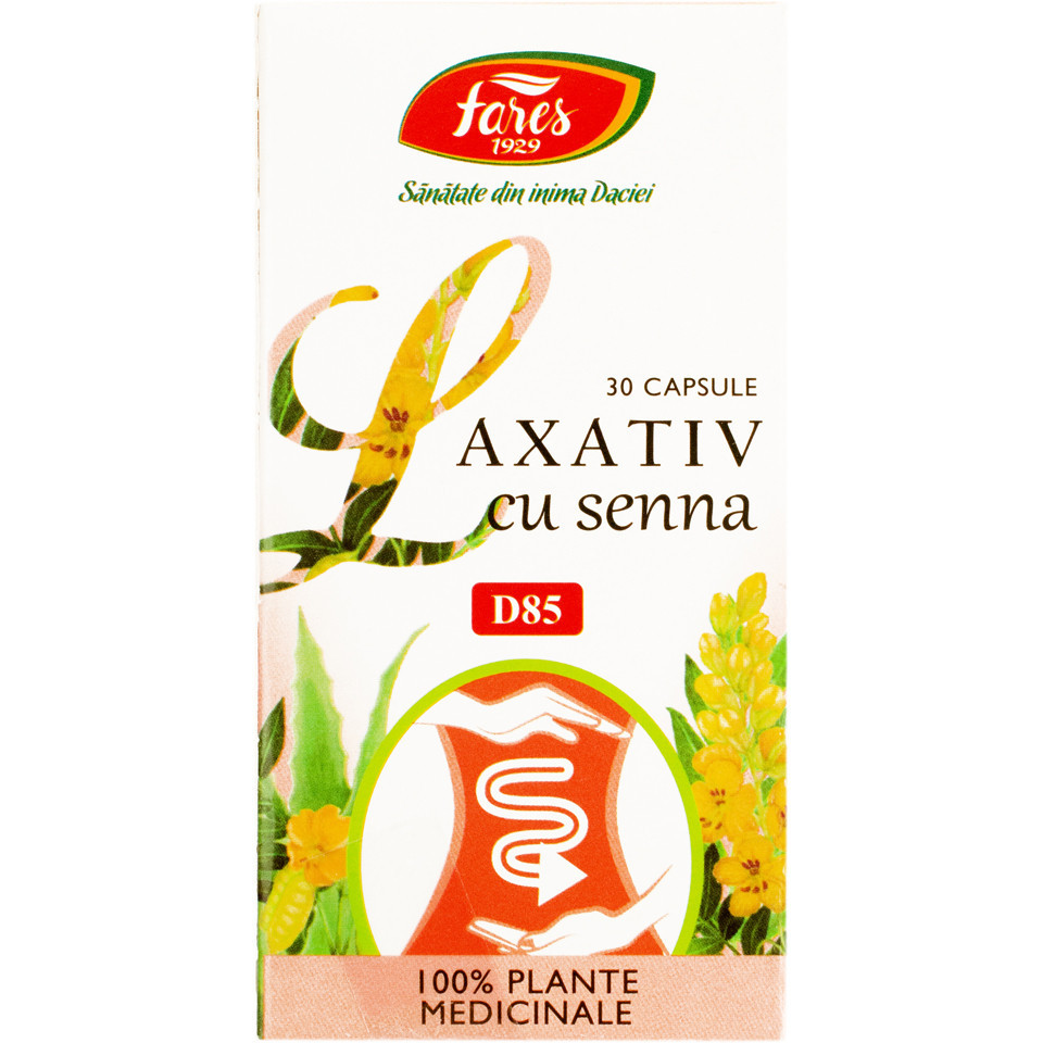 Laxativ cu SennaFares 30 capsule (Concentratie: 450 mg)