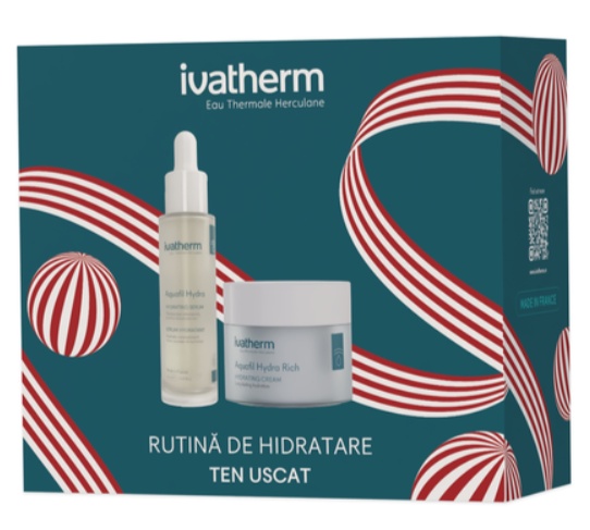 Pachet Ivatherm Ser Aquafil Hydra 30ml + Crema Aquafil Hydra Rich 50ml