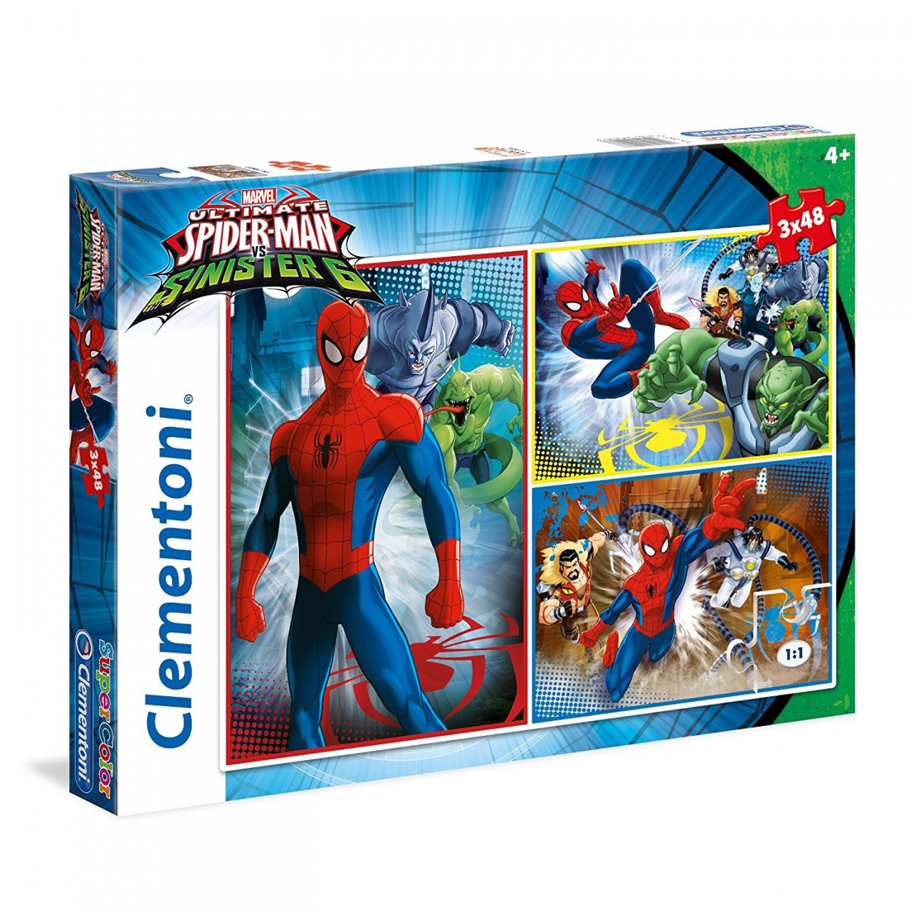 Puzzle Clementoni Ultimate Spiderman, 3 x 48 Piese