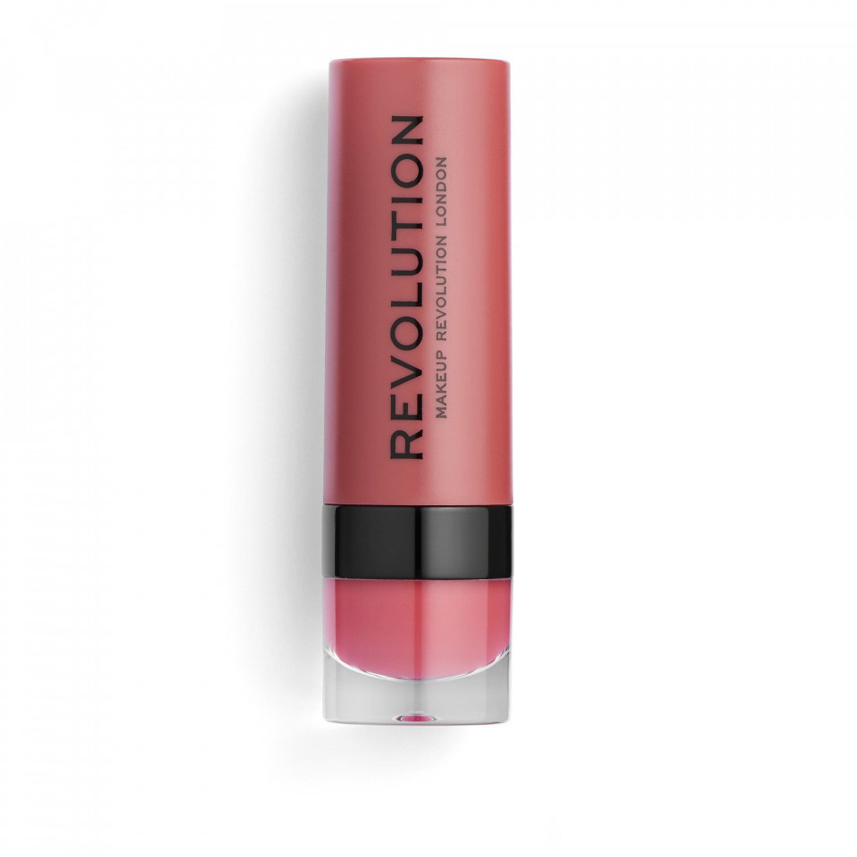 Ruj mat Makeup Revolution, REVOLUTION, Vegan, Matte, Cream Lipstick, 3 ml (Nuanta Ruj: RBF107 Corai)
