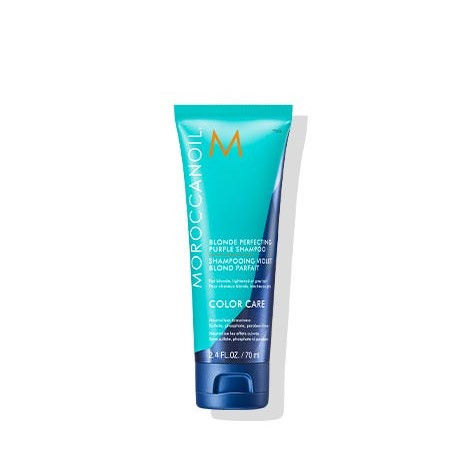 Sampon Moroccanoil Blonde Perfecting Purple pentru par blond, decolorat sau alb/grizonat (Concentratie: Sampon, Gramaj: 70 ml)