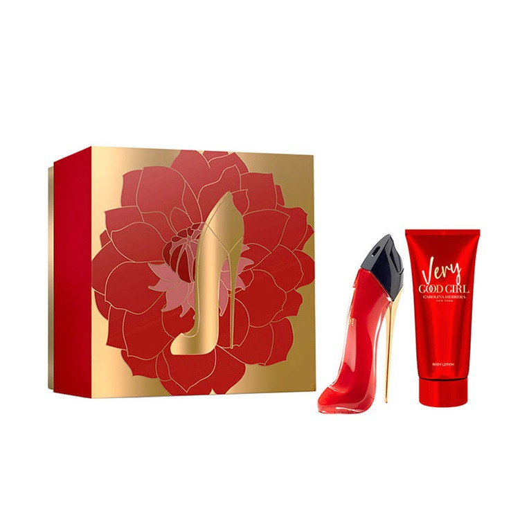 Set Cadou Carolina Herrera Very Good Girl, Apa de Parfum + Lotiune de Corp (Continut set: 80 ml Apa 