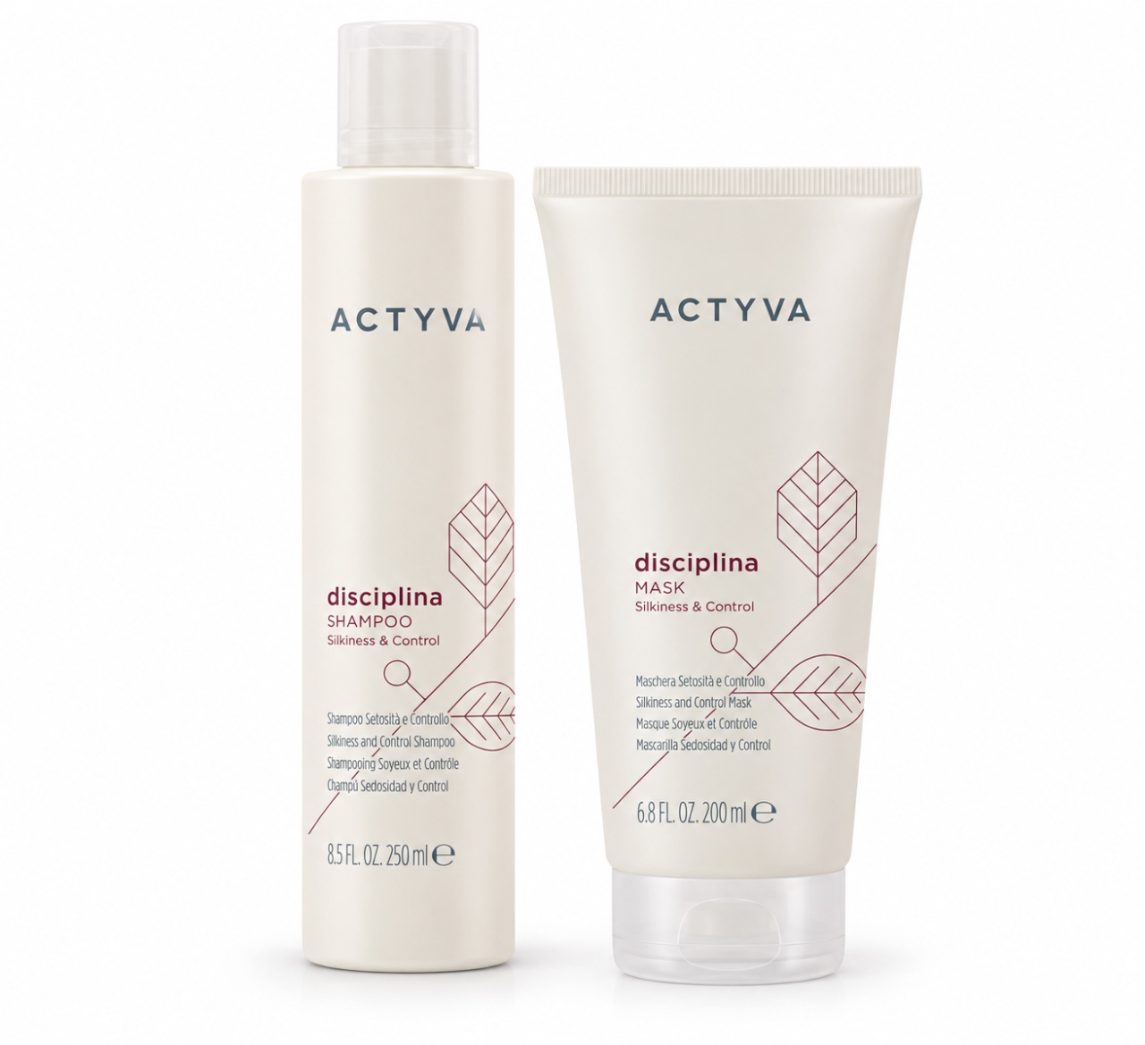 Set de disciplinare Kemon Actyva Disciplina, Sampon 250 ml + Masca 200 ml