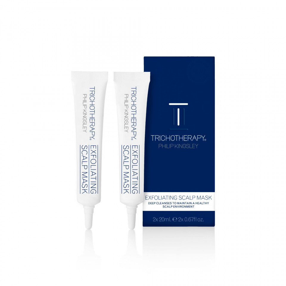 Set tratament pentru scalp Philip Kingsley Trichotherapy Exfoliating, 2x20 ml (TIP PRODUS: Tratamente pentru par, Gramaj: 2 x 20 ml)