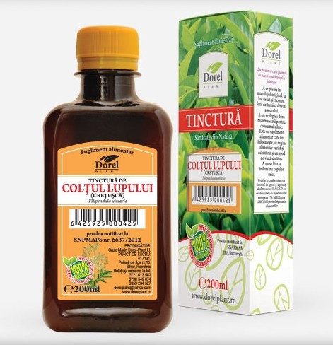 Tinctura de Coltul Lupului Dorel Plant 200 ml