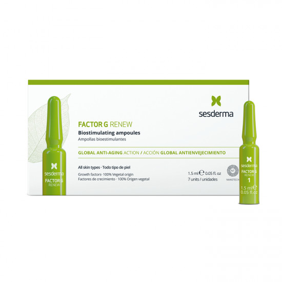 Tratament insensiv de intinerire Factor G Renew, Sesderma (Concentratie: Tratament, Gramaj: 7 fiole x 1,5 ml)