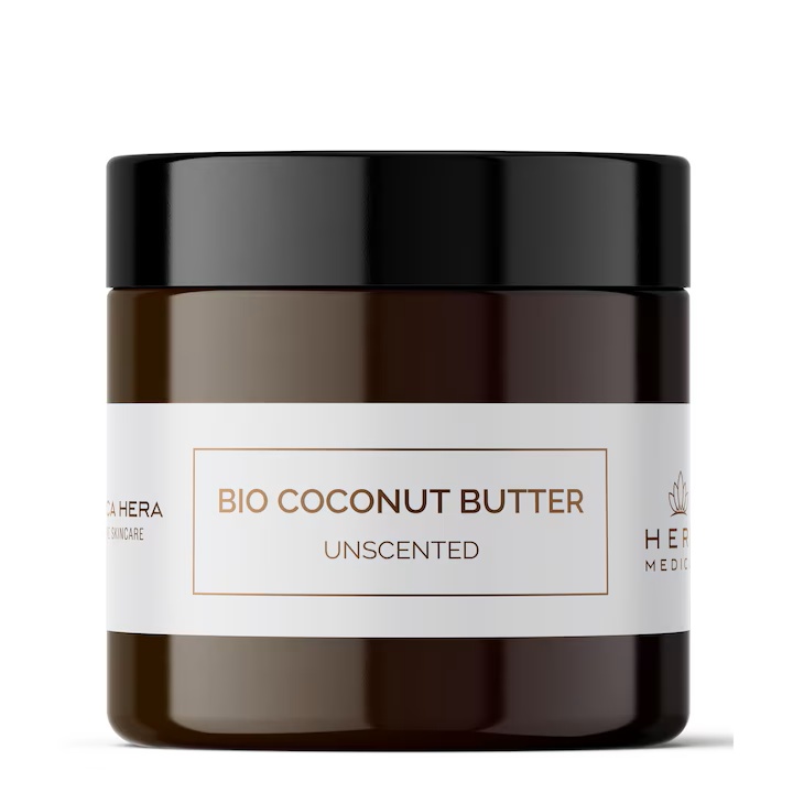 Unt de cocos BIO pur neparfumat BIO COCONUT BUTTER, Hera Medical (Gramaj: 120 ml)