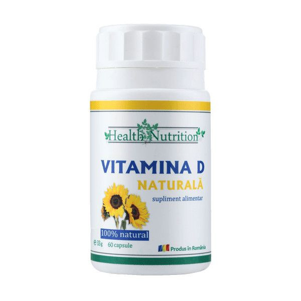 Vitamina D naturala 60cps, Health Nutrition