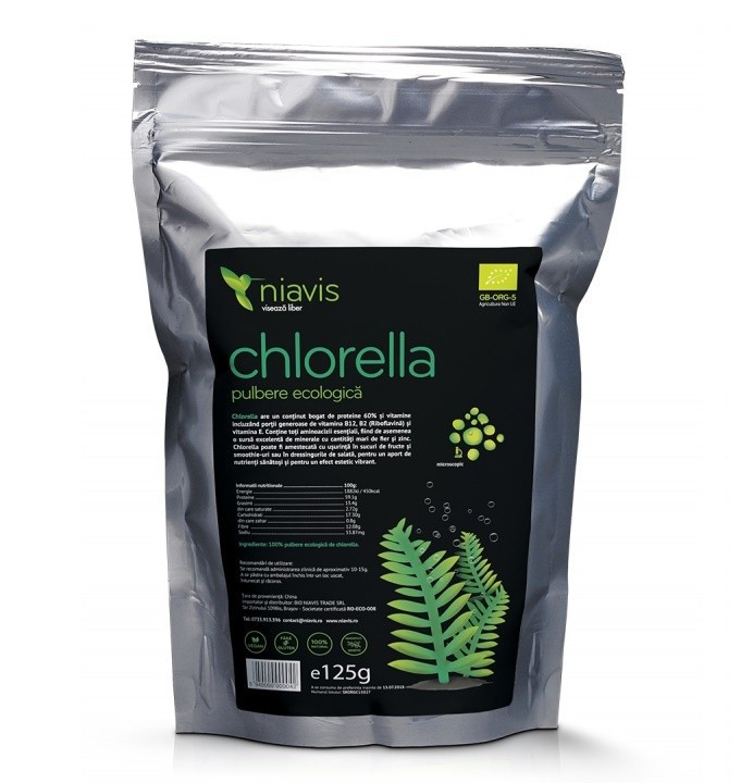 Chlorella Pulbere Ecologica/BIO Niavis 125 g