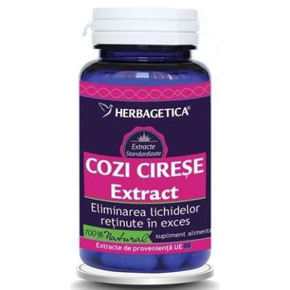 Cozi de cirese Extract Herbagetica capsule (Ambalaj: 30 capsule, Concentratie: 400 mg)