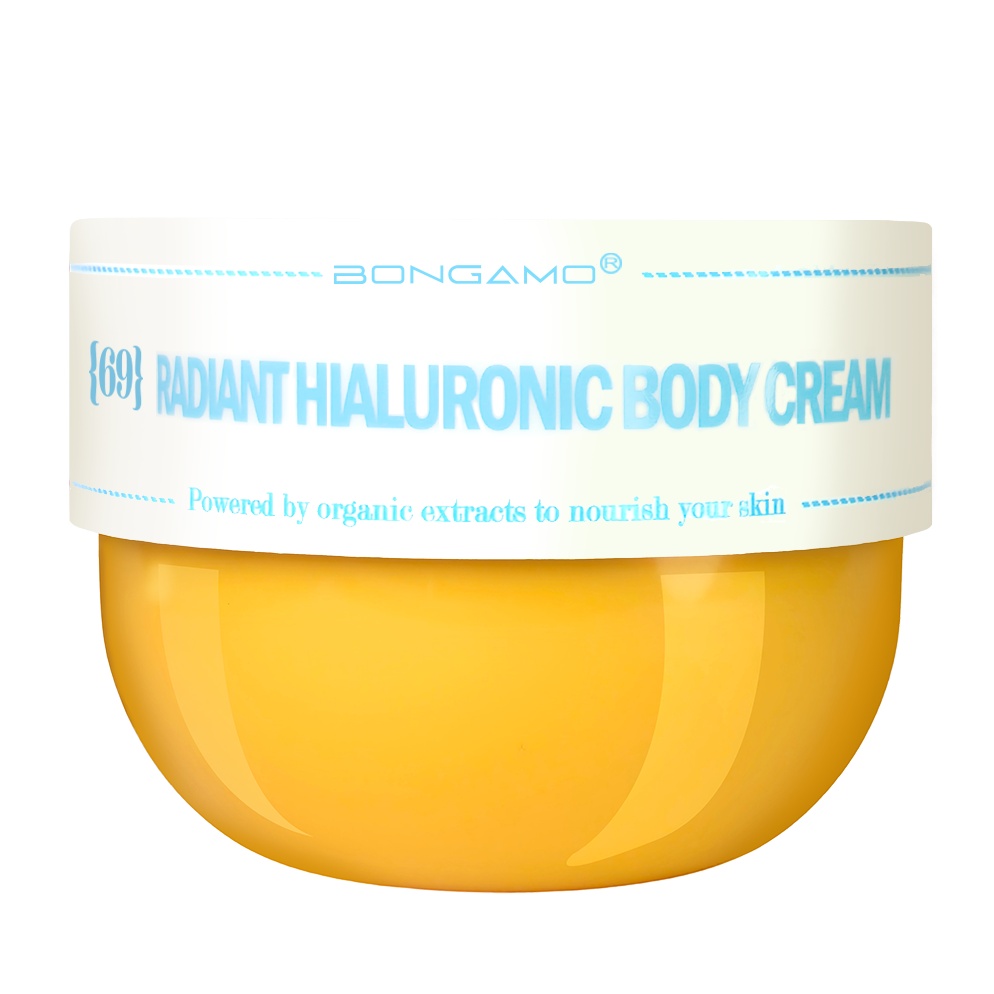 Crema de corp radianta cu acid hialuronic Bongamo, 200 ml