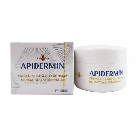 Crema de fata cu laptisor de matca si Vitamina A Apidermin 50 ml Complex Apicol