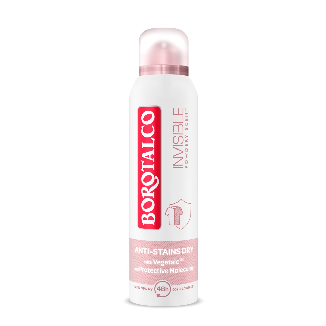 Deodorant Spray antiperspirant Invisible Pink, Borotalco (Gramaj: 150 ml)