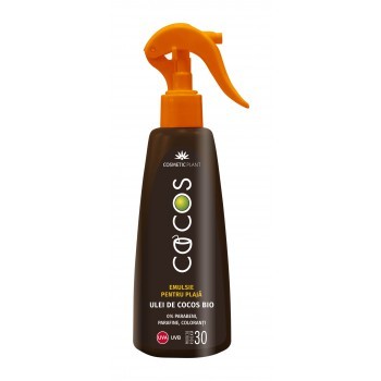 Emulsie pentru plaja SPF 30 cu ulei de cocos Cosmetic Plant (Concentratie: Lotiune, Gramaj: 200 ml)